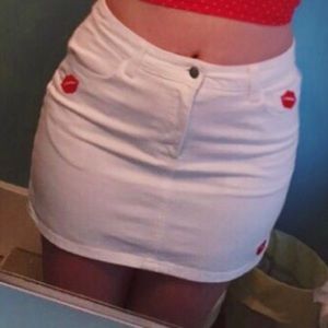 Kiss mark jean skirt